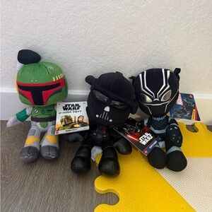Star Wars and Marvel Plush Toy bundle Set